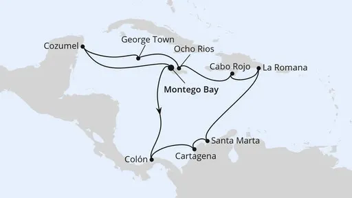 Route Mittelamerika & Mexiko ab Jamaika
