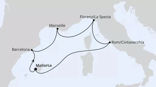 Route Perlen am Mittelmeer ab Mallorca
