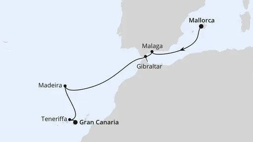 Route Andalusien & Kanaren ab Mallorca