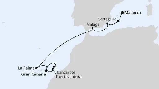 Route Andalusien & Kanaren ab Mallorca 2