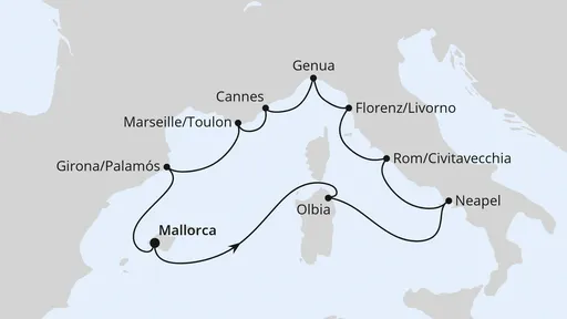 Route Mediterrane Highlights ab Mallorca