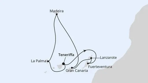 Route Kanaren & Madeira ab Teneriffa