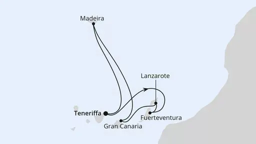 Route Kanaren & Madeira ab Teneriffa