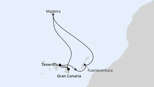 Route Kanaren & Madeira ab Teneriffa 2