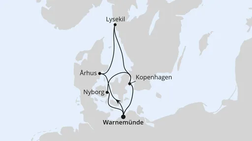 Route Schweden & Dänemark ab Warnemünde 1