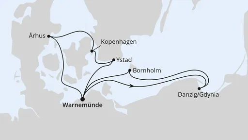 Route Schweden, Polen & Dänemark ab Warnemünde 2