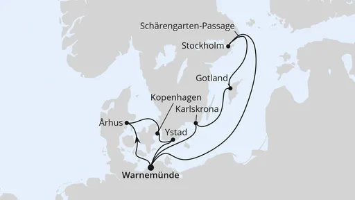Route Schweden & Dänemark ab Warnemünde 2