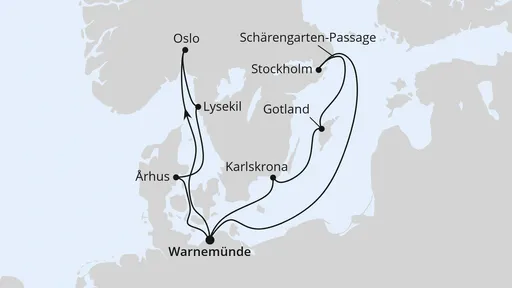 Route Städte der Ostsee ab Warnemünde 2