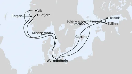 Route Highlights der Nord- und Ostseeküste 2