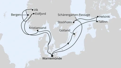 Route Highlights der Nord- und Ostseeküste 2