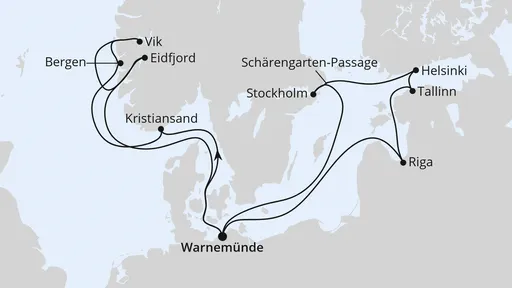 Route Highlights der Nord- und Ostseeküste 2
