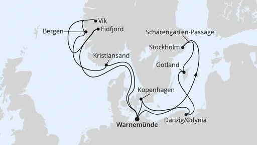 Route Highlights der Nord- und Ostseeküste 1