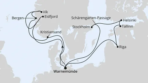 Route Highlights der Nord- und Ostseeküste 2