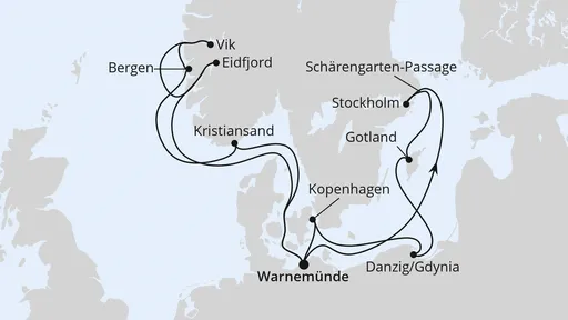 Route Highlights der Nord- und Ostseeküste 1