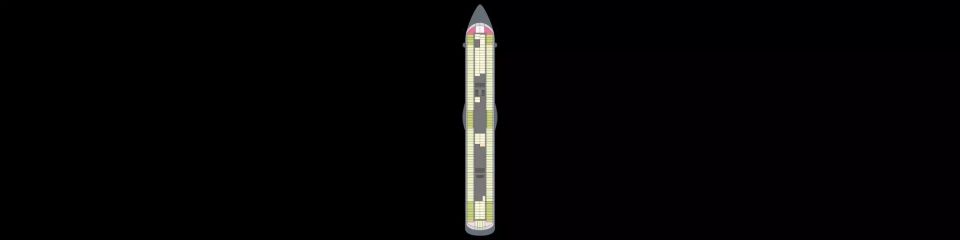 Deckplan AIDAblu – Deck 8