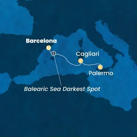 Route 3 Nächte Spanien, Italien