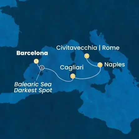 Route 4 Nächte - Spanien,  Italien