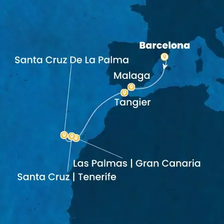 Route 7 Nächte Spanien, Marokko, Kanaren (Spanien)