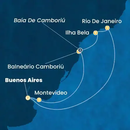 Route 8 Nächte - Argentinien,  Uruguay,  Brasilien