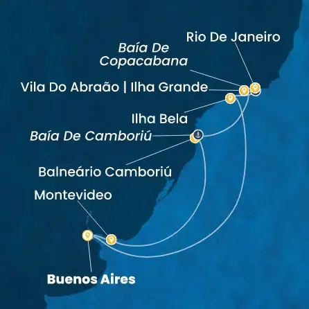 Route 9 Nächte - Argentinien,  Uruguay,  Brasilien