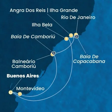 Route 9 Nächte - Argentinien,  Uruguay,  Brasilien