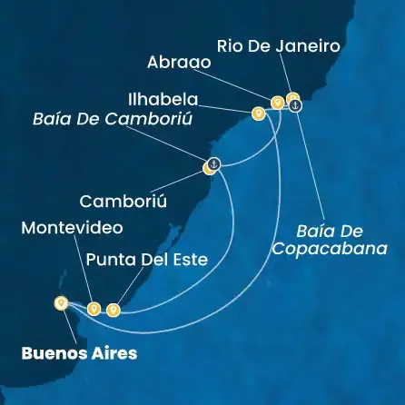 Route 10 Nächte - Argentinien,  Uruguay,  Brasilien