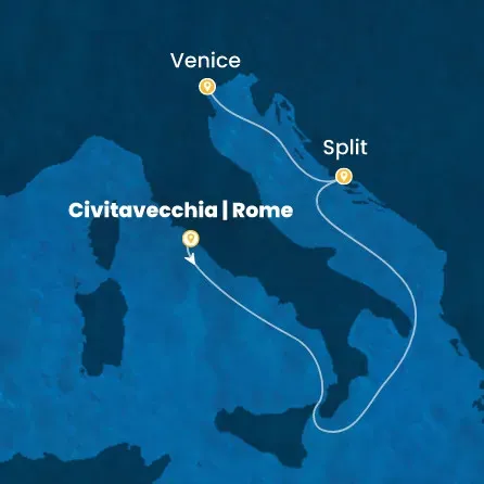 Route 3 Nächte - Italien,  Kroatien