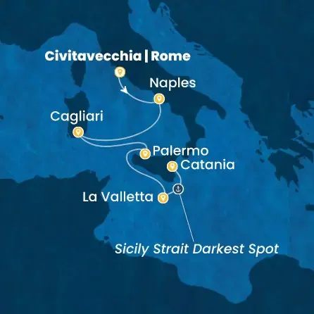 Route 5 Nächte - Italien,  Malta