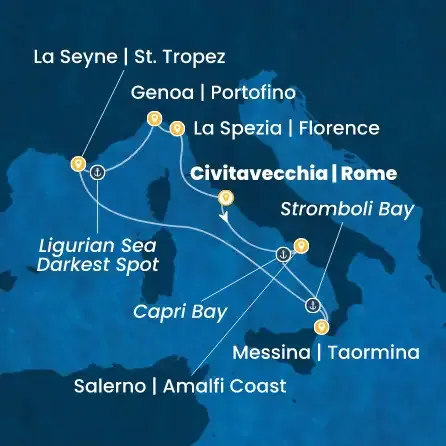 Route 7 Nächte - Italien,  Frankreich
