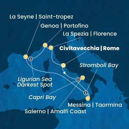 Route 7 Nächte - Italien,  Frankreich