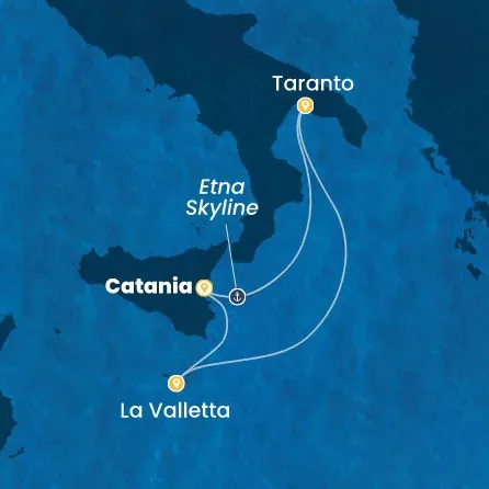 Route 4 Nächte - Italien,  Malta