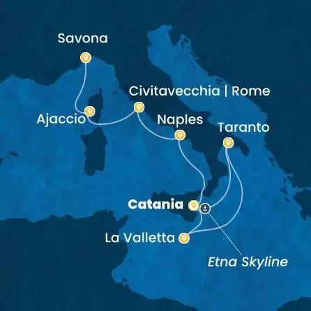 Route 8 Nächte Italien, Malta, Korsika (Frankreich)