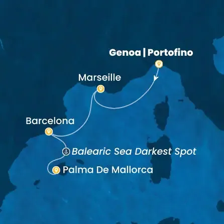 Route 3 Nächte - Italien,  Frankreich,  Spanien,  Balearen (Spanien)