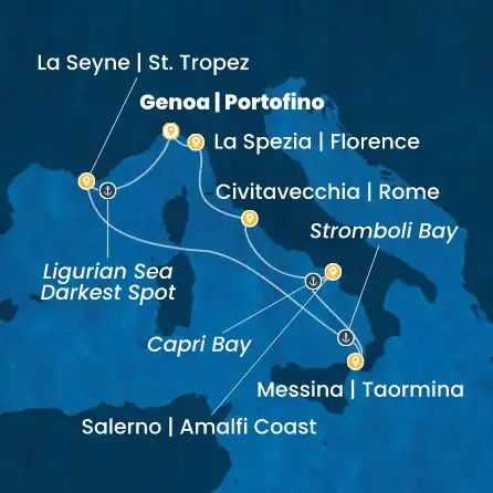 Route 7 Nächte - Italien,  Frankreich