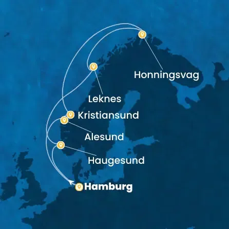 Route 11 Nächte Deutschland, Norwegen