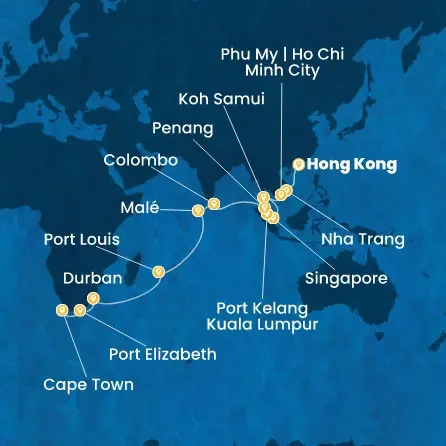 Route 29 Nächte - China,  Vietnam,  Singapur,  Malaysia,  Sri Lanka,  Malediven,  Mauritius,  Südafrikas