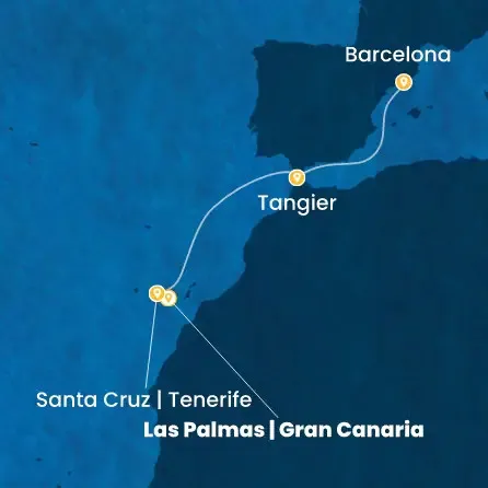 Route 5 Nächte Kanaren (Spanien), Marokko, Spanien