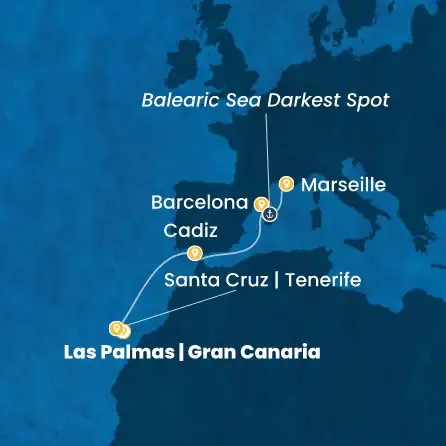 Route 6 Nächte Kanaren (Spanien), Spanien, Frankreich