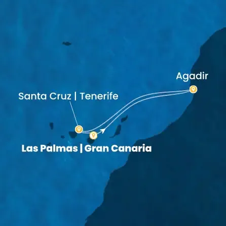 Route 7 Nächte Kanaren (Spanien), Marokko