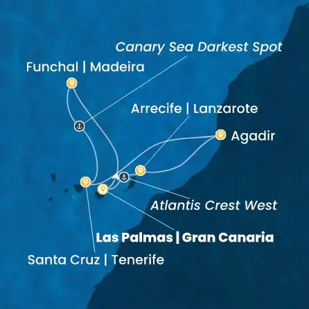 Route 7 Nächte Kanaren (Spanien), Madeira, Marokko