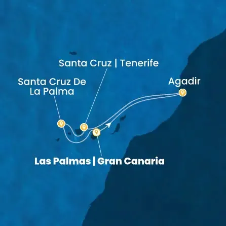 Route 7 Nächte Kanaren (Spanien), Marokko, Spanien