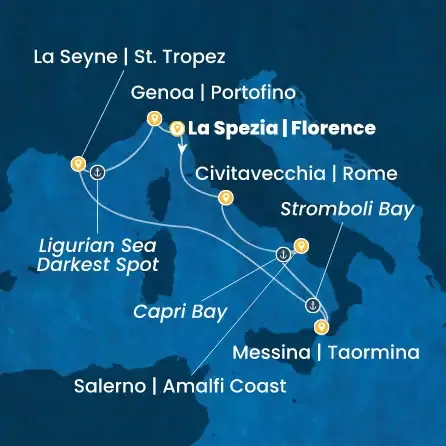 Route 7 Nächte - Italien,  Frankreich