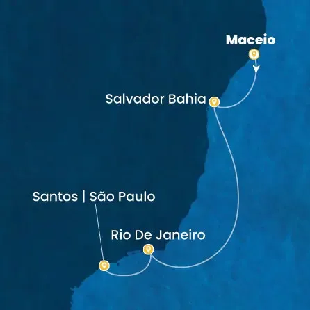 Route 4 Nächte - Brasilien