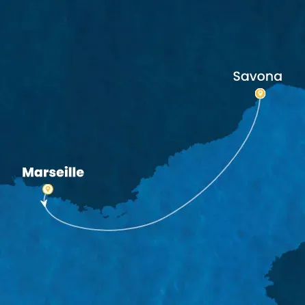 Route 1 Nacht - Frankreich,  Italien
