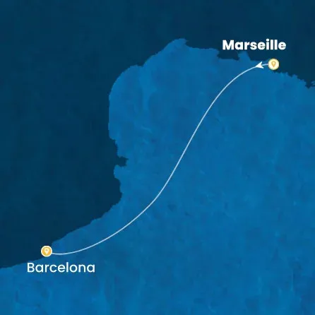 Route 1 Nacht Frankreich, Spanien