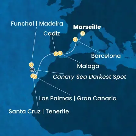 Route 9 Nächte - Frankreich,  Spanien,  Kanaren (Spanien),  Madeira