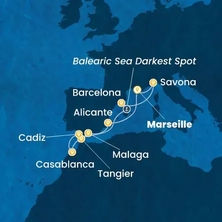 Route 10 Nächte - Frankreich,  Italien,  Spanien,  Marokko