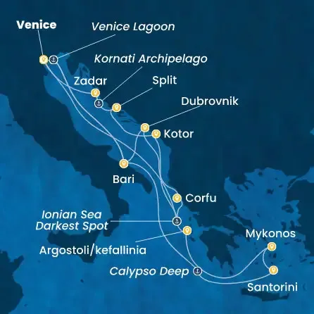Route 14 Nächte - Italien,  Kroatien,  Griechenland,  Montenegro