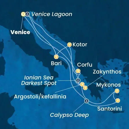 Route 14 Nächte Italien, Montenegro, Griechenland