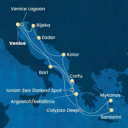 Route 14 Nächte - Italien,  Griechenland,  Montenegro